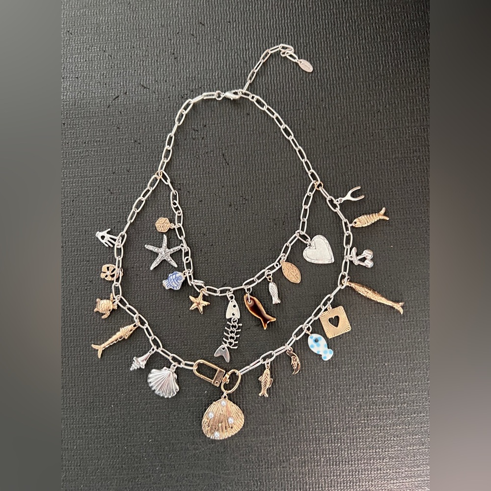 FREE PEOPLE Maxamillion Charm Necklace - Beachside - Picture 4 of 6